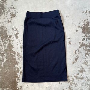 Azules Blue Knee-Length Pencil Skirt for Work